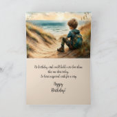 SEASIDE GRANDSON BIRTHDAY CARD サンキューカード (内部)