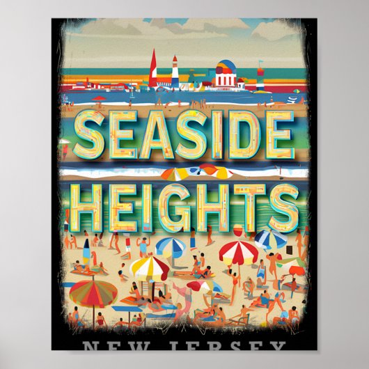 Seaside Heights New Jersey Nj Beachside Bliss Sd26 ポスター (正面)
