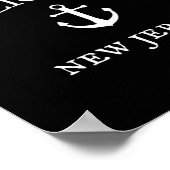 Seaside+Heights+NJ+Tシャツ、ニュージャージー州の海辺の街 ポスター (角)
