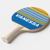 Seaside Horizon Striping with Name 卓球ラケット (正面アングル)