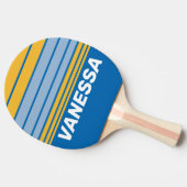 Seaside Horizon Striping with Name 卓球ラケット (横)