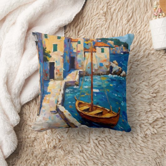 Seaside in Europe クッション (ブランケット)