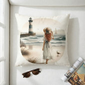 Seaside Lighthouse Stroll クッション