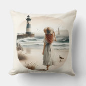 Seaside Lighthouse Stroll クッション (正面)