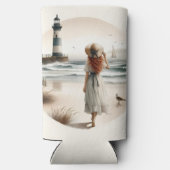 Seaside Lighthouse Stroll スリム缶クーラー (裏面)