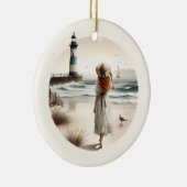 Seaside Lighthouse Stroll  セラミックオーナメント (右)