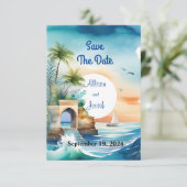 Seaside Love: Summer Beach Wedding Save the Date セーブザデート (スタンド正面)
