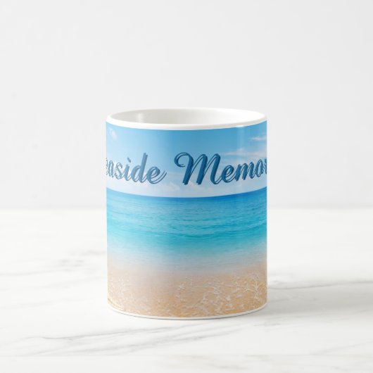 Seaside Memories Personalized Mug コーヒーマグカップ (中央)