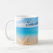 Seaside Memories Personalized Mug コーヒーマグカップ (左)