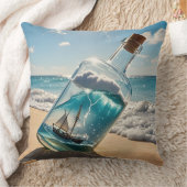 Seaside Serenity Bottle クッション (ブランケット)
