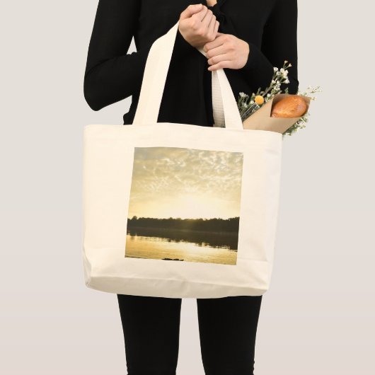 Seaside Serenity Tote Bag - Carry the Calm with Yo ラージトートバッグ (正面(商品))