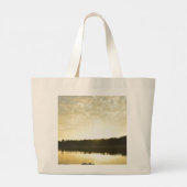 Seaside Serenity Tote Bag - Carry the Calm with Yo ラージトートバッグ (裏面)
