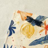 Seaside Sketchbook Retreat Beach Towel ビーチタオル (インサイチュ)