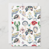 Seaside Soirée Coastal Bridal Shower 招待状 (裏面)