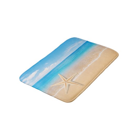 Seaside Starfish Small Bath Mat バスマット (アングル)