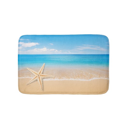 Seaside Starfish Small Bath Mat バスマット (正面)