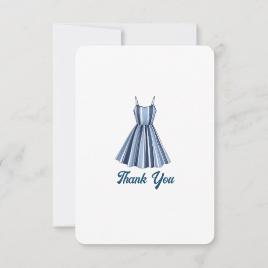 Seaside Stripes Celebration サンキューカード (裏面)