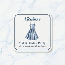 Seaside Stripes Celebration  スクエアペーパーコースター