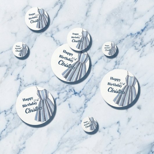 Seaside Stripes Celebration Birthday コンフェッティ