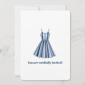 Seaside Stripes Celebration Birthday    招待状 (裏面)