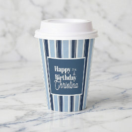  Seaside Stripes Celebration Birthday 紙コップ