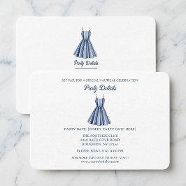 Seaside Stripes Celebration QR Code 出欠カード