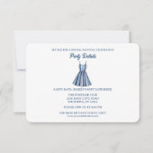 Seaside Stripes Celebration QR Code 出欠カード (正面)