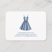 Seaside Stripes Celebration RSVP エンクロージャーカード (正面)