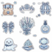 Seaside Stripes Celebration Sticker Collection シール (正面)