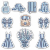 Seaside Stripes Celebration Sticker Collection シール (正面)