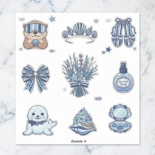 Seaside Stripes Celebration Sticker Collection シール