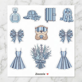 Seaside Stripes Celebration Sticker Collection シール