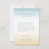 Seaside Theme Wedding Thank You Card Card サンキューカード (正面)