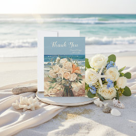 Seaside Theme Wedding Thank You Card Card サンキューカード