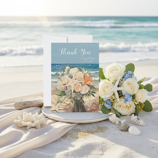 Seaside Theme Wedding Thank You Card Card サンキューカード