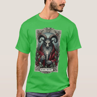 Season And Greeting Krampusarot Christmas Horror H Tシャツ