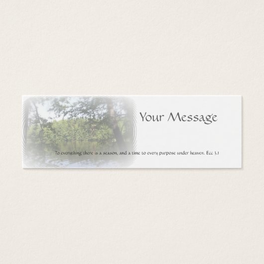 Season Ecclesiastes Name Gift Tag Business Card (正面)