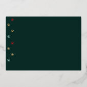 Season For PawsitivityおもしろいPet 3フォトコラージュ 箔シーズンカード (裏面)