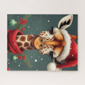 Season Greetings Giraffe ジグソーパズル (横)