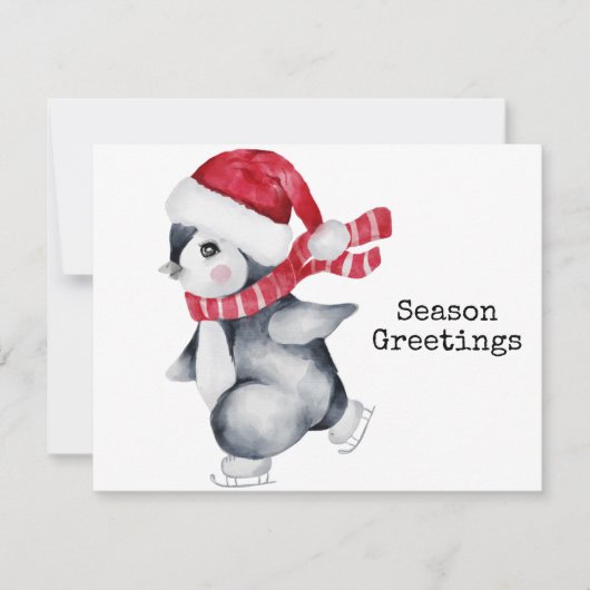 Season Greetings Penguin  カード (正面)