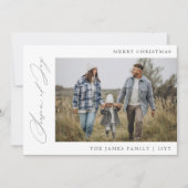 Season of Joy家族の写真クリスマス シーズンカード (正面)