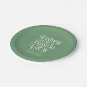 Season of Joy Holiday Plates Personalized ペーパープレート (アングル)