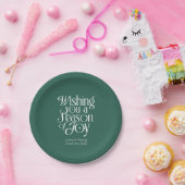 Season of Joy Holiday Plates Personalized ペーパープレート (パーティー)