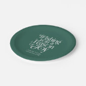 Season of Joy Holiday Plates Personalized ペーパープレート (アングル)