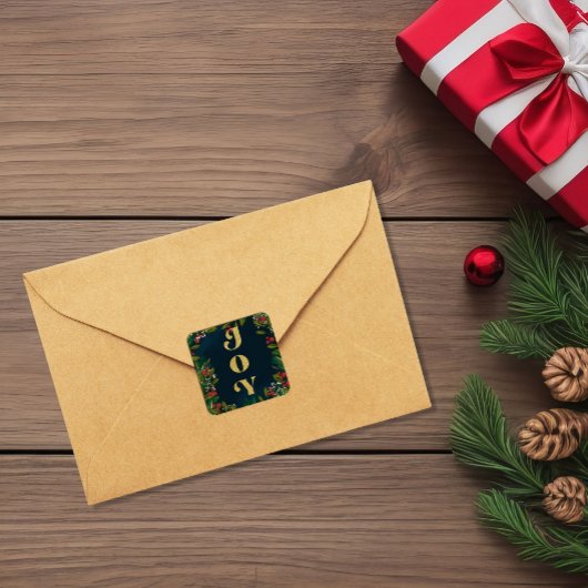 Season of Joy Squareステッカー スクエアシール