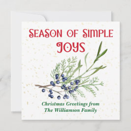 Season of Simple Joys Blue Juniper Christmas シーズンカード