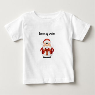 “Season of Smiles.” – Cute Baby Christmas T-Shirt ベビーTシャツ