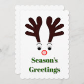Season’s Greetings Flat Holiday Card シーズンカード (正面/裏面)