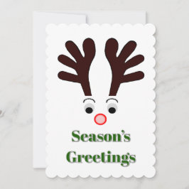 Season’s Greetings Flat Holiday Card シーズンカード