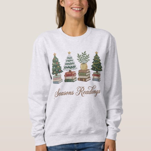 Season’s Readings Christmas Book Lover Sweatshirt スウェットシャツ (正面)